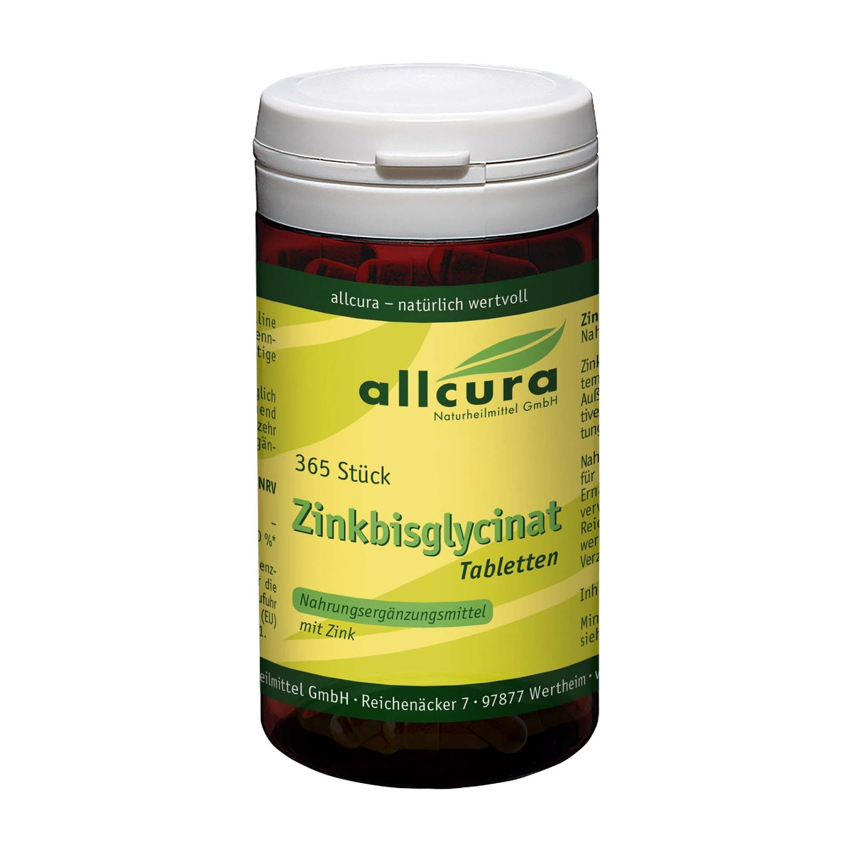 allcura Zinkbisglycinat comprimés (365 comprimés)