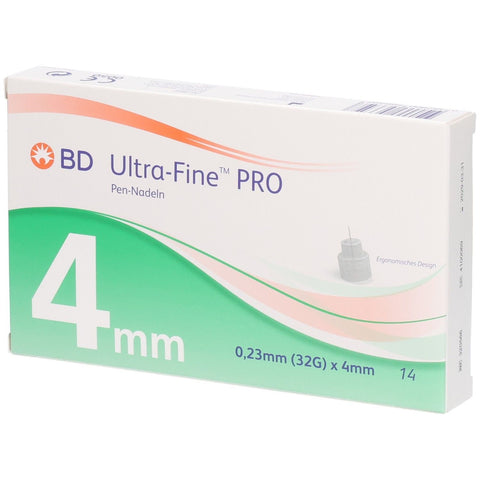 BD Ultra-Fine™ PRO 4 mm 32 G — 14 Stück