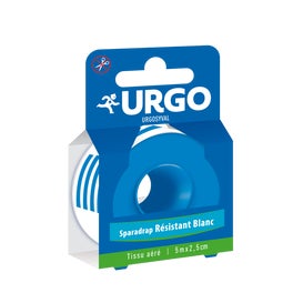 Urgo Urgosyval Widerstandsfähiges Pflaster Weiß (5m x 2,5cm)