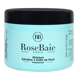 Rose Baie Masque kératine huile de ricin (500 ml)