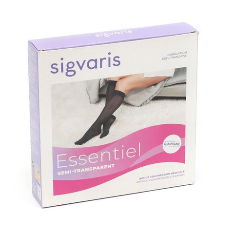 Sigvaris Stocking Sigv2 Ess Thigh-High/Closed Toe Nature M N+