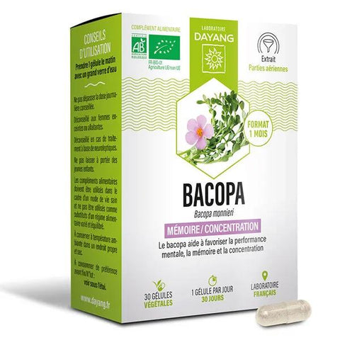 Dayang Phytotherapy Organic Bacopa 30 capsules