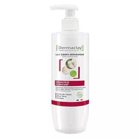 Dermaclay Lait Corps Réparateur Hydratant Bio 400 ml