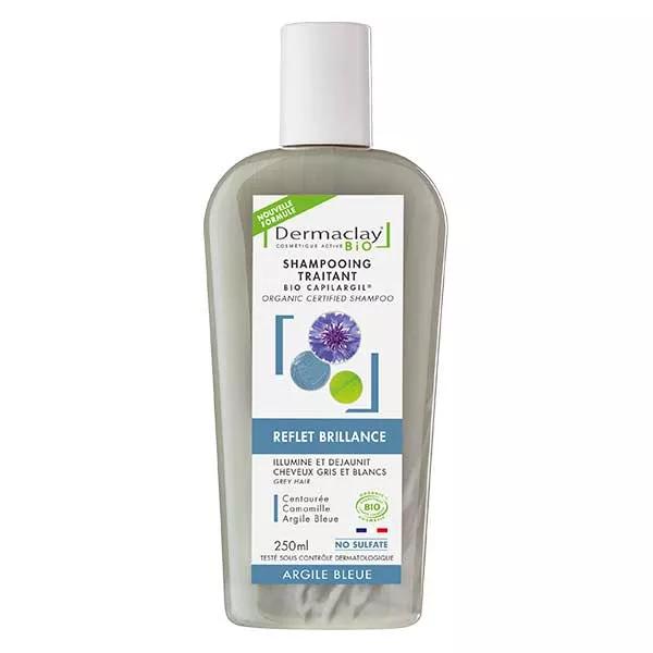 Dermaclay Shampoing Traitant Bio Cheveux Gris Argile Bleue (250 ml)