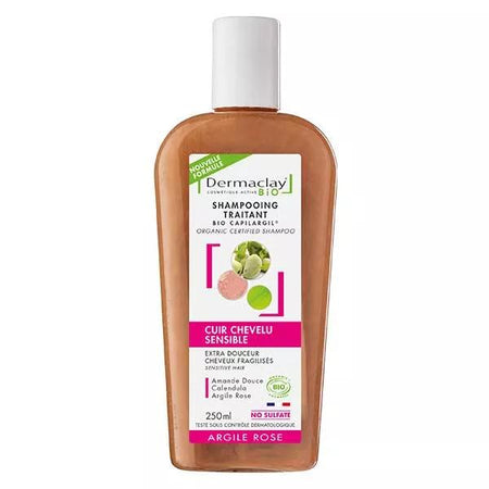 Dermaclay Shampoing traitant Bio Cuir chevelu sensible 250ml