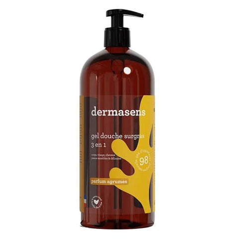 Dermasens Duschgel Überfettend 3-in-1 Zitrusfrüchte 1L
