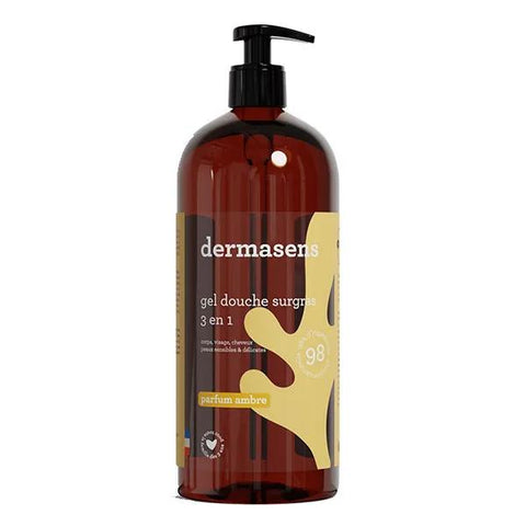 Dermasens 3-in-1 Duschgel und rückfettende Waschlotion Ambra 1L