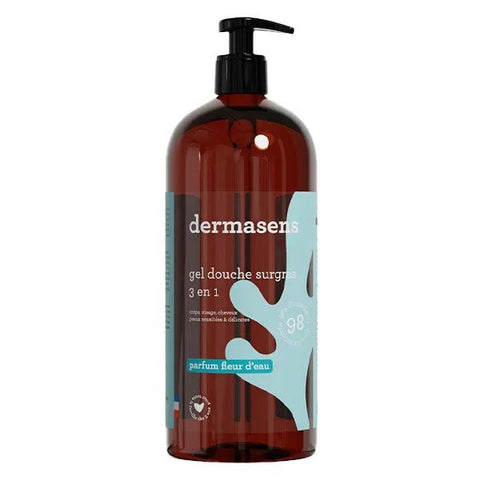 Dermasens 3-in-1 Duschgel mit Überfettungseffekt Wasserblume 1L