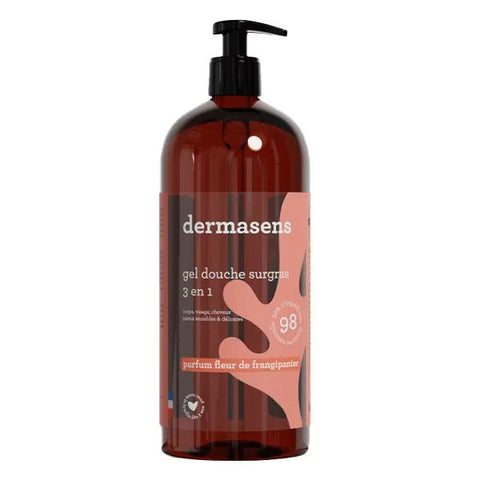 Dermasens 3-in-1 Duschgel mit Frangipani-Blüte 1L