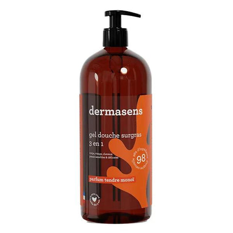 Dermasens 3-in-1-Duschgel mit rückfettenden Substanzen Monoï 1L