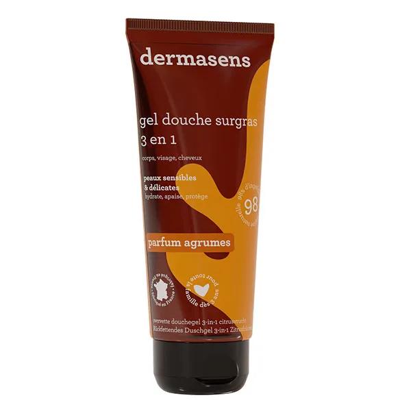 Dermasens Gel Douche Surgras Corps Visage Cheveux Agrumes 200ml