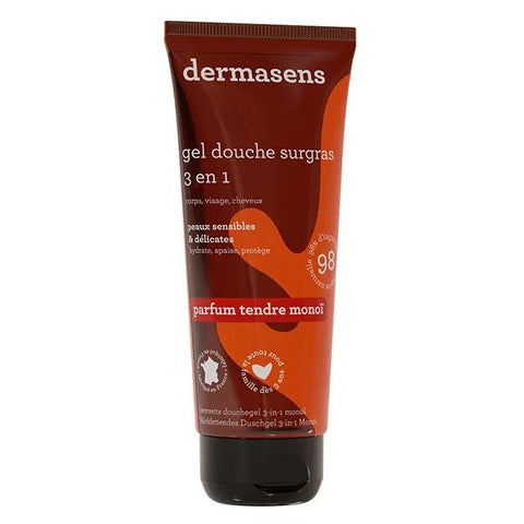 Dermasens Überfettendes Duschgel Körper Gesicht Haare Zartes Monoi 200ml