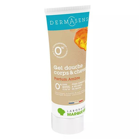 Dermasens Duschgel überfettet, für Körper und Haare, Amber (200 ml)