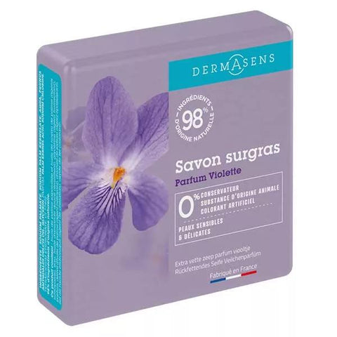 Dermasens rückfettende Seife Veilchen (100 g)