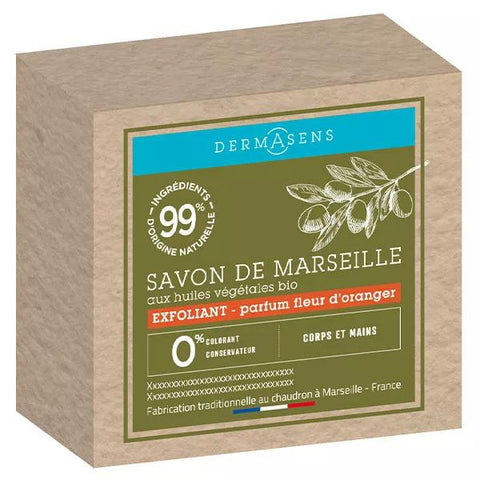 Dermasens Organic Marseille Solid Exfoliating Orange Blossom Soap 100g
