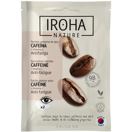 Iroha Nature Patchs Yeux anti-fatigue Caféine + Vitamine C