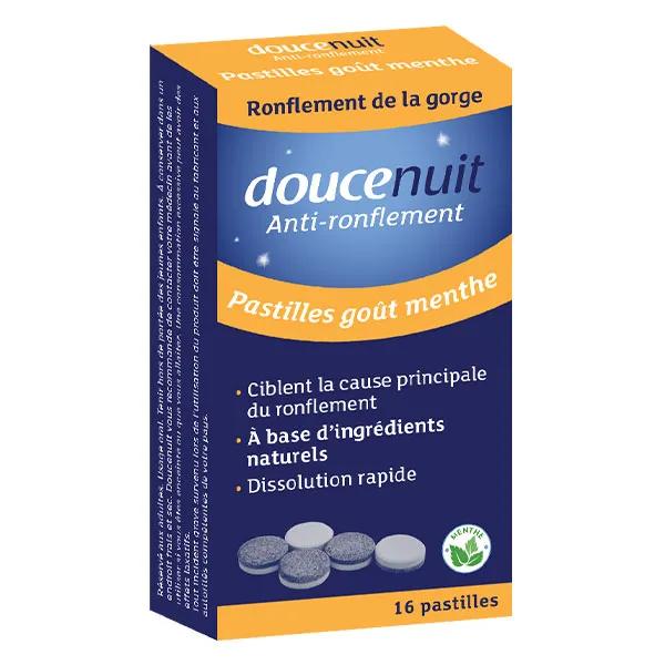 Douce Nuit Anti-Ronflement Pastilles Goût Menthe boite de 16