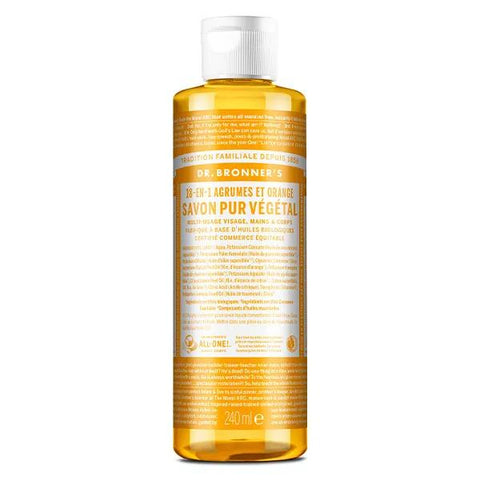 Dr. Bronner's Reine Pflanzenölseife Zitrone & Orange "18 in 1" 240ml