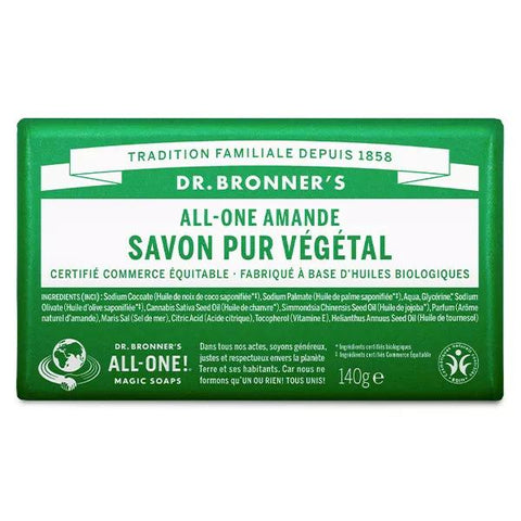 Dr. Bronner's Reine Pflanzenölseife Mandel 140g