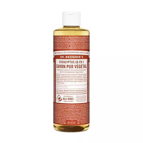 Dr Bronner's Savon Pur Végétal Eucalyptus "18 en 1" 473ml