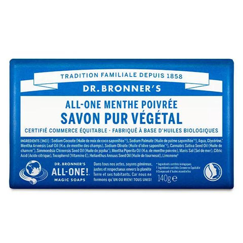 Dr. Bronner's Reine Pflanzenölseife Pfefferminz 140g