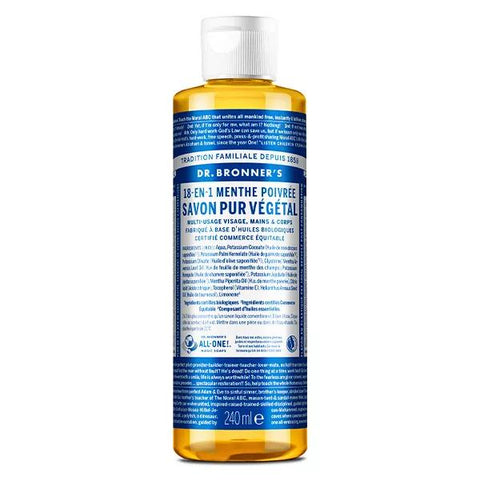 Dr. Bronner's Reines Pflanzenölseife Pfefferminze "18-in-1" 240ml