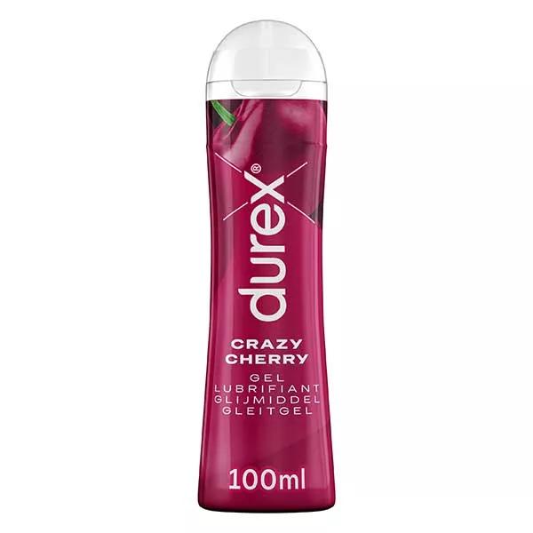 Durex Gel Lubrifiant Crazy Cherry - Goût Cerise Adapté à l'Oral - 100ml