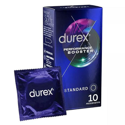Durex Performance Booster Kondome – 10 Kondome für längere Leistung