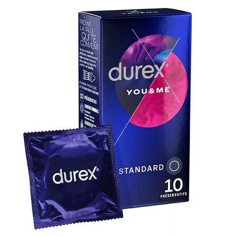 Durex Kondome You & Me – 10 verzögernde und stimulierende Kondome