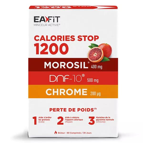 EaFit Minceur Active - Calories Stop 1200 - Perte de poids - Au Morosil - 60 Comprimés