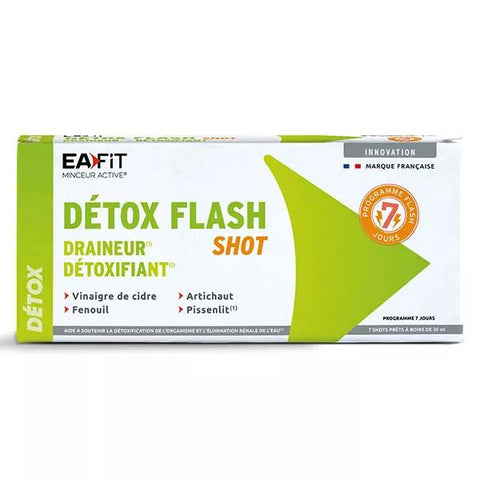 Eafit MINCEUR - Detox Flash 7 Tage - Entwässert und Entgiftet - 7 Shots