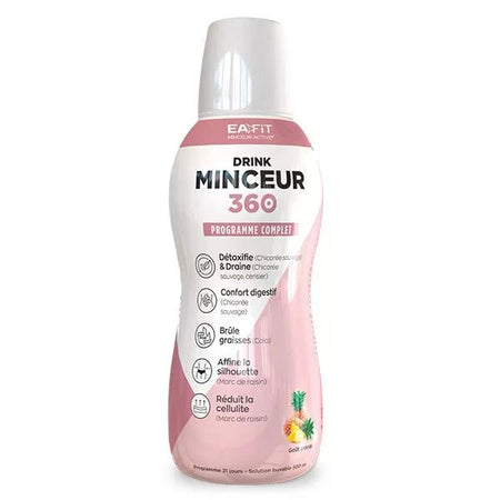 Eafit Minceur 360 Drink - Draineur & Brûleur - 500 ml - Goüt Ananas