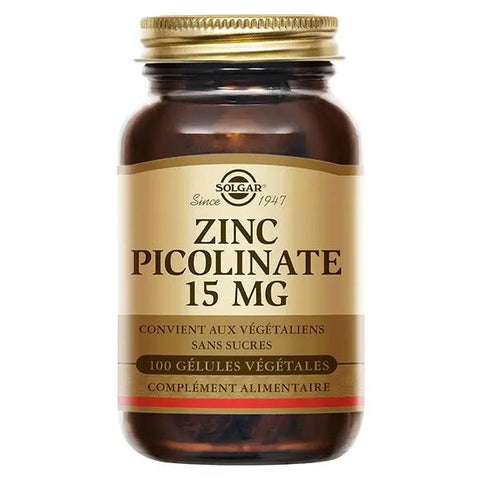 Solgar Zinc Picolinate 15mg 100 capsules