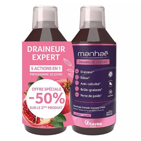 Manhae Draineur Expert - Detox, Fettverbrenner - SONDERANGEBOT 2x500ml