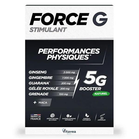 Vitavea Force G Stimulant Physische Leistungsfähigkeit 10 Ampullen