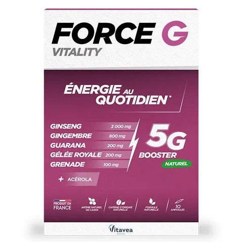 Vitavea Force G Vitality Energie für den Alltag 10 Ampullen