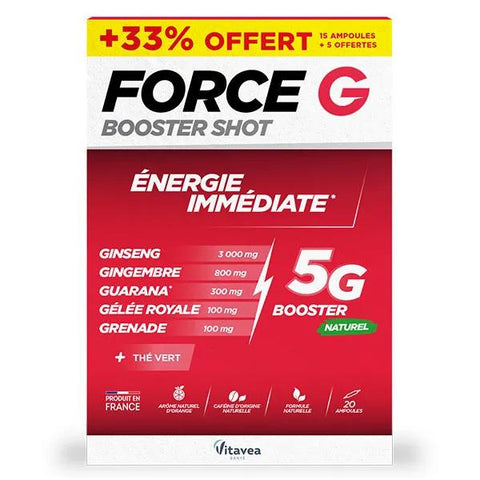 Vitavea Force G Booster Shot Sofort-Energie -20 Ampullen