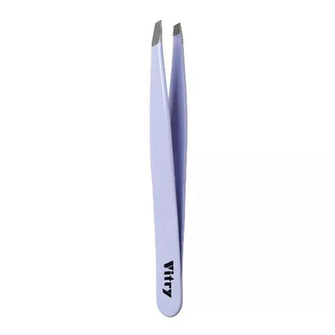 Vitry Pince À Épiler Pocket Mors Biais Inox Mauve Pâle