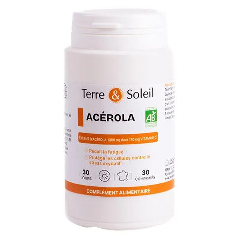 Terre & Soleil Organic Acerola - Pack of 30 tablets