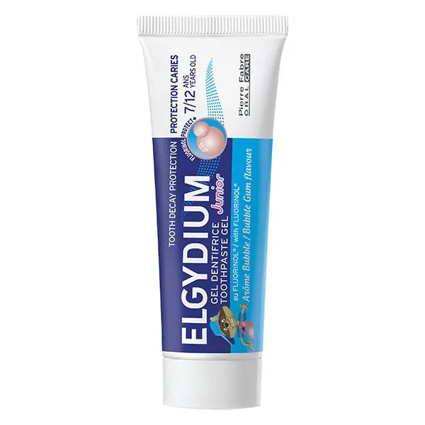 Elgydium dentifrice junior 7/12 ans bubble lot de 2 x 50 ml