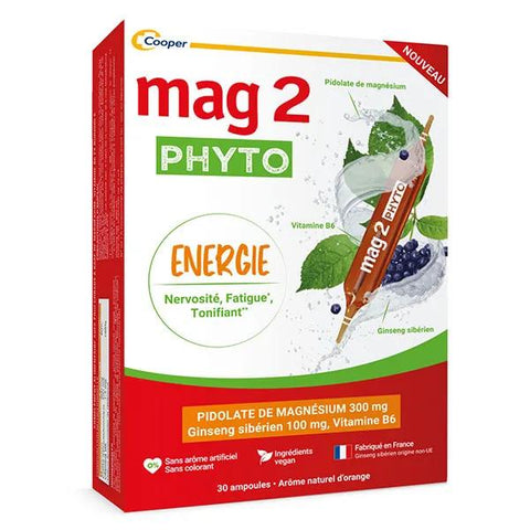 Mag2 Phyto Energie Nahrungsergänzungsmittel Magnesium Nervosität Müdigkeit 30 Ampullen