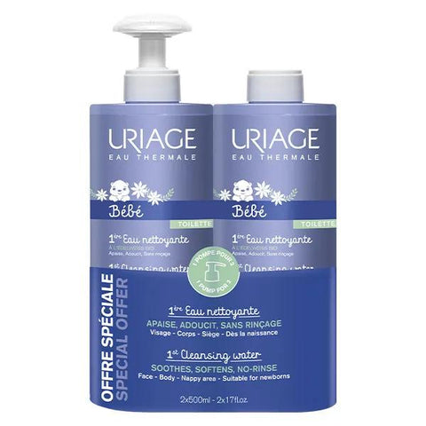 Uriage Bébé Duo 1. Reinigungswasser 2x500ml