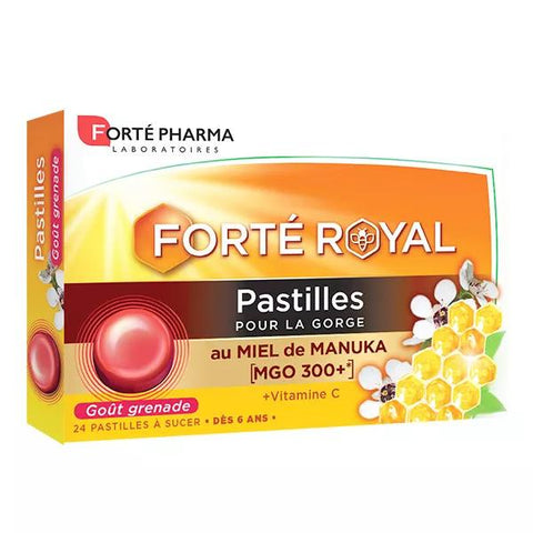 Forté Pharma FortéRoyal Halspastillen Manuka-Honig Vitamin C 24 Pastillen