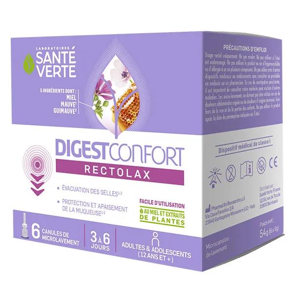 Santé Verte DIGEST CONFORT RECTOLAX ADULTE Digestion 6 canules