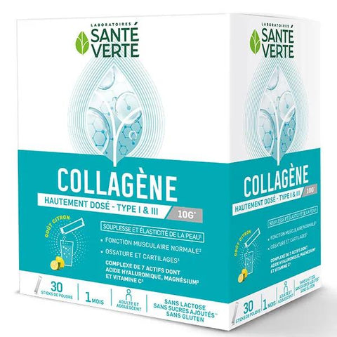 Green Health HIGHLY DOSED COLLAGEN - Type 1 and 3 10g 30 sticks