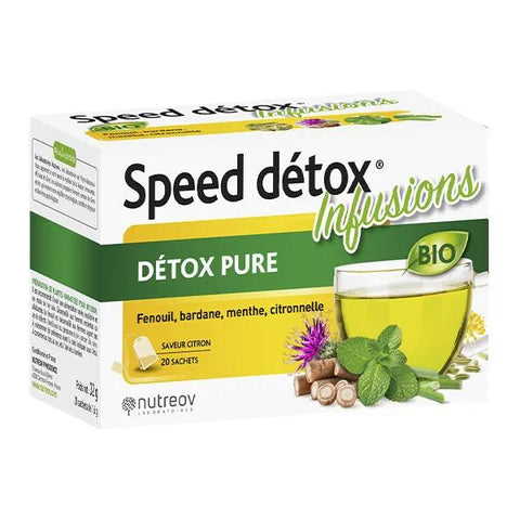 Nutreov Speed Detox reine Bio-Infusion – Packung mit 20 Beuteln