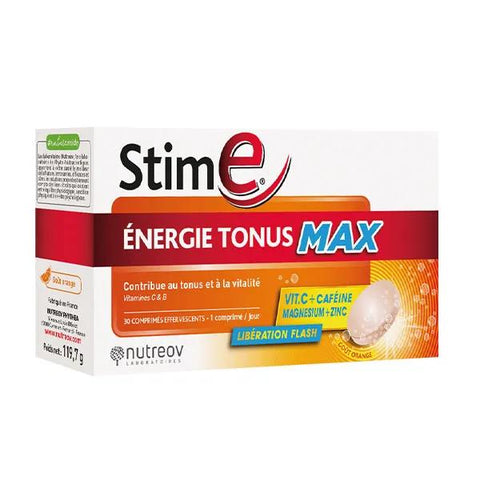 Nutreov Stim E Energie Tonus Max - Box of 30 effervescent tablets