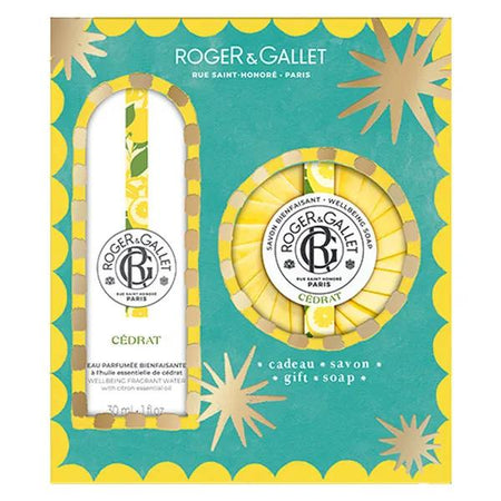 Roger&Gallet Coffret Eau Parfumée Bienfaisante Cédrat 30ml et Savon 100g