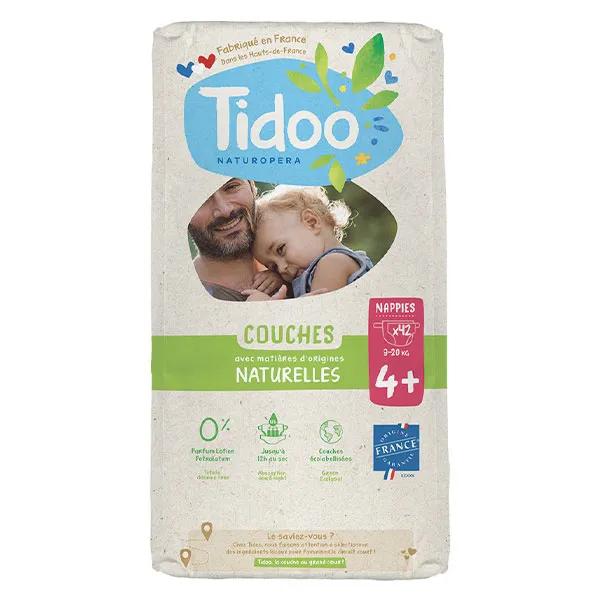 Tidoo Couche Écolabellisée Taille 4+ (9-20kg) 42 couches