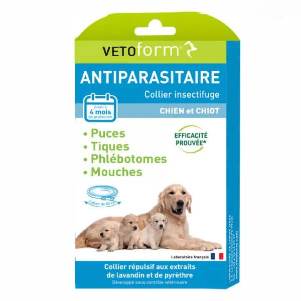 Vetoform Antiparasitaire Collier Chiens & Chiots 60cm